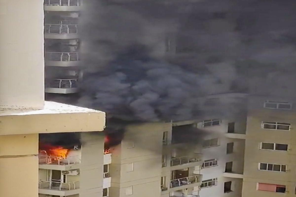 Noida Apartment Fire: AC Explosion